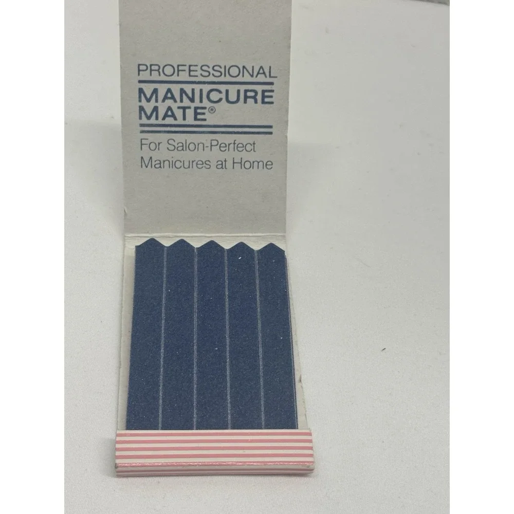 VTG Manicure Mate Purse Pack Matchbook size Manicure Nail File Emery Boards 1984